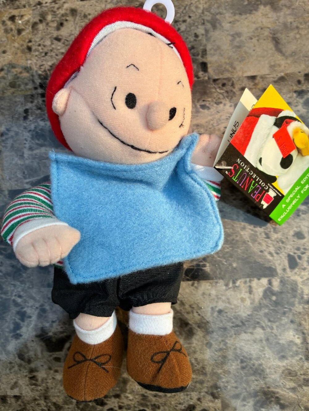 Vintage Applause Peanuts Linus  Tags  Bean Bag Plush 8"